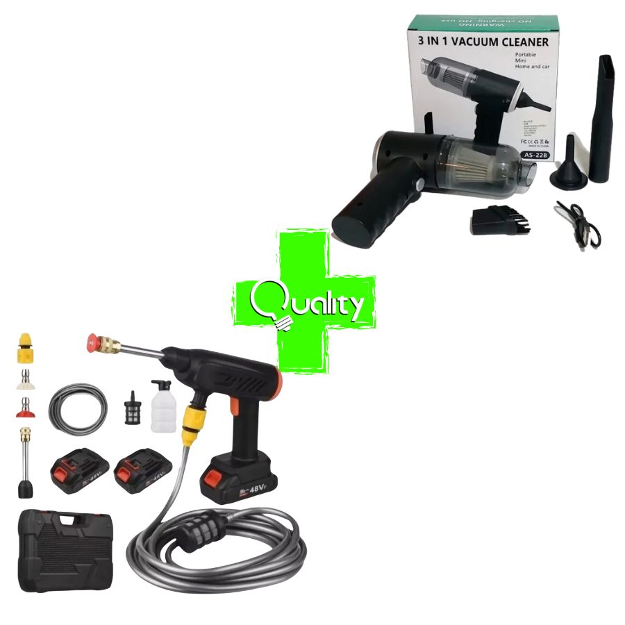 *COMBO BLACK FRIDAY:* Hidrolavadora + (Aspiradora Portátil + Doble Batería + Maletín)