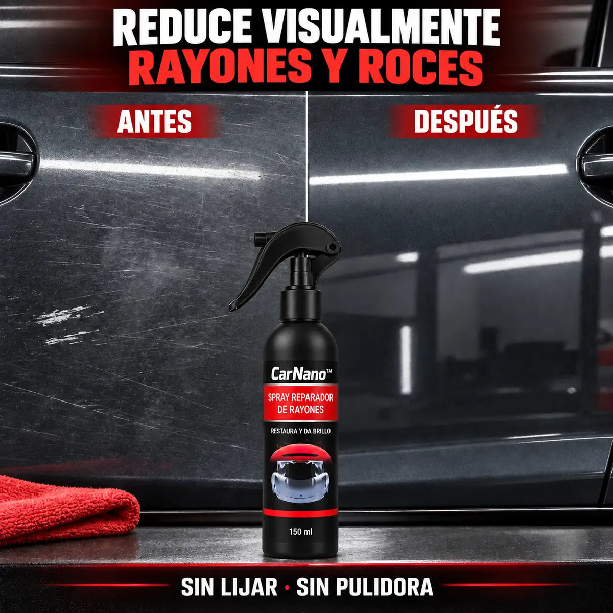 CarNano™ – Nano-Restaurador de Pintura + ClearVision™ (Regalo)