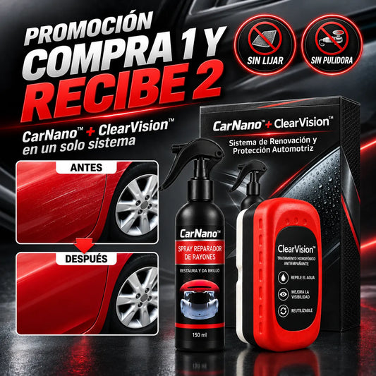 CarNano™ – Nano-Restaurador de Pintura + ClearVision™ (Regalo)